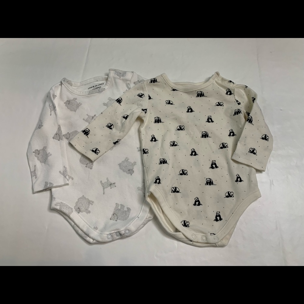 Janie and Jack 3-6 Month Onesies